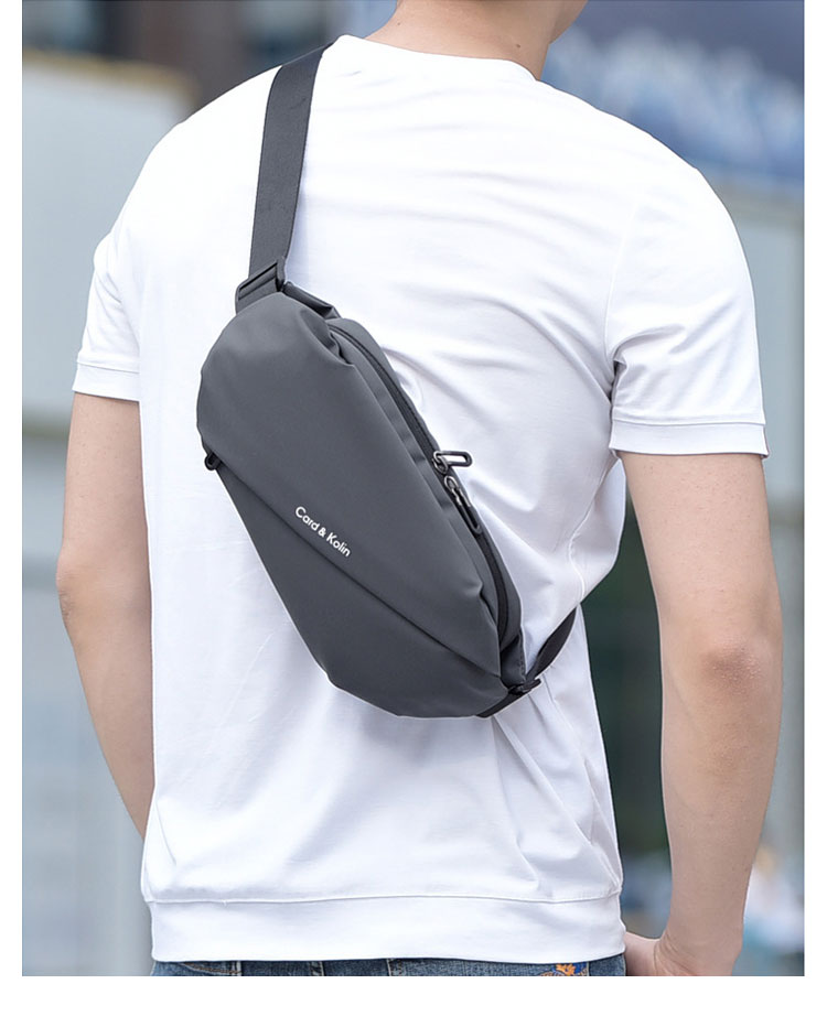 Whtana 3way ボディバッグ・ワンショルダーバッグ メンズ ウエストバッグ  斜め掛け 軽量 防水高密度オックスフォード スポーツバッグ 撥水 皮 バッグ 自転車 サイクリング ツーリング 遠足 旅行 通勤 通学 黒 11