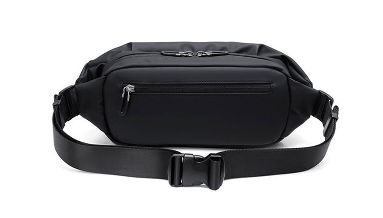 Whtana 3way ボディバッグ・ワンショルダーバッグ メンズ ウエストバッグ  斜め掛け 軽量 防水高密度オックスフォード スポーツバッグ 撥水 皮 バッグ 自転車 サイクリング ツーリング 遠足 旅行 通勤 通学 黒 4