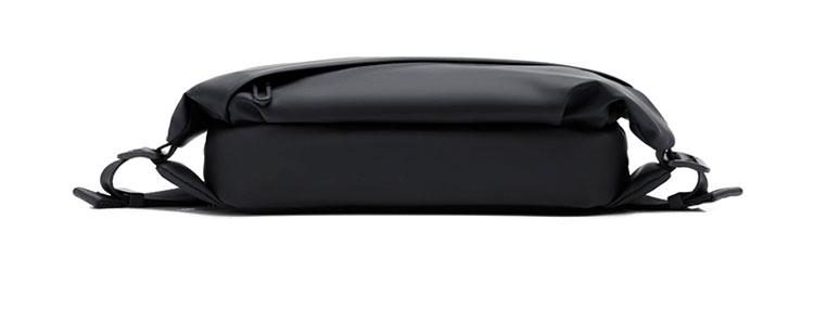 Whtana 3way ボディバッグ・ワンショルダーバッグ メンズ ウエストバッグ  斜め掛け 軽量 防水高密度オックスフォード スポーツバッグ 撥水 皮 バッグ 自転車 サイクリング ツーリング 遠足 旅行 通勤 通学 黒 2