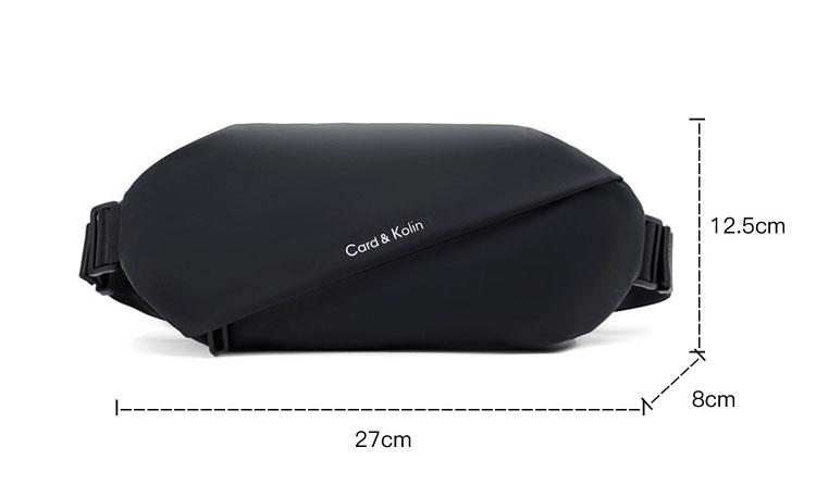 Whtana 3way ボディバッグ・ワンショルダーバッグ メンズ ウエストバッグ  斜め掛け 軽量 防水高密度オックスフォード スポーツバッグ 撥水 皮 バッグ 自転車 サイクリング ツーリング 遠足 旅行 通勤 通学 黒 5