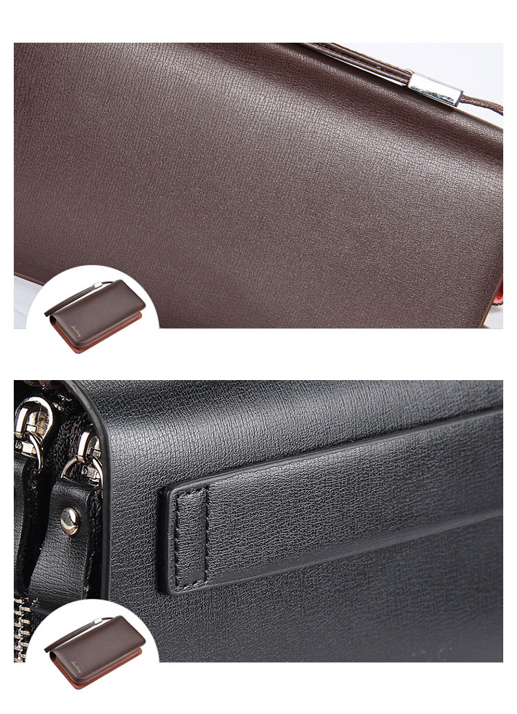 Whatnaミニセカンドバッグ メンズ バッグ 8枚カード収納 小さめ クラッチバッグ 長財布 革 手持ちバッグ メンズ ポーチ 男性用 紳士用 結婚式 冠婚葬祭 黒 ブラウン 8