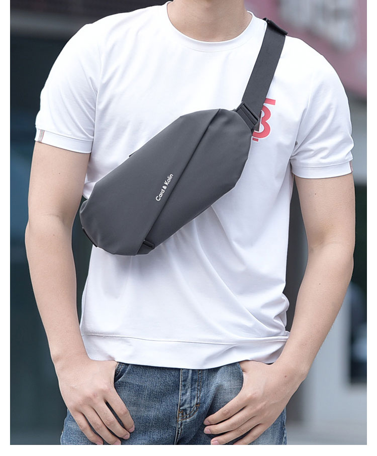 Whtana 3way ボディバッグ・ワンショルダーバッグ メンズ ウエストバッグ  斜め掛け 軽量 防水高密度オックスフォード スポーツバッグ 撥水 皮 バッグ 自転車 サイクリング ツーリング 遠足 旅行 通勤 通学 黒 10