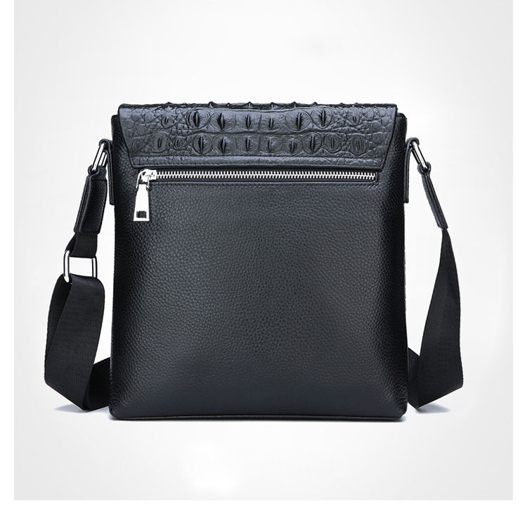 Whatna 2way 牛革 ショルダーバッグ メンズ ポシェットポお財布 6枚カード ipad10.5 収納可 縦型 メンズビジネスかばん斜めがけ 小さめメッセンジャーバッグ 斜め掛け通学通勤バッグ 肩掛けバッグ 紳士用 男性用 黒 BZ66224 2