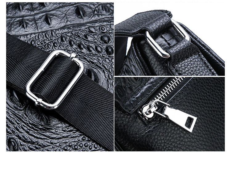 Whatna 2way 牛革 ショルダーバッグ メンズ ポシェットポお財布 6枚カード ipad10.5 収納可 縦型 メンズビジネスかばん斜めがけ 小さめメッセンジャーバッグ 斜め掛け通学通勤バッグ 肩掛けバッグ 紳士用 男性用 黒 BZ66224 9