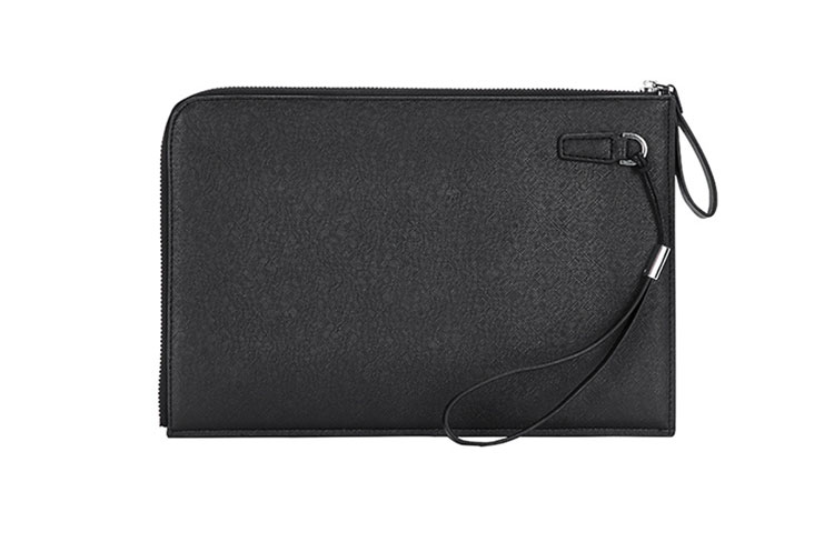 Whatna 革 L字 ファスナー クラッチ バッグ メンズ セカンド バッグ せかんどばっく 大きめ A4ファイルバッグブリーフケース結婚式 バッグ ビジネス フォーマル 冠婚葬祭 バッグ紳士用 男性用 黒 3