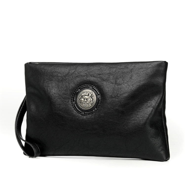 Whatna 2way 革 セカンドバッグ メンズ クラッチ バッグ 9.7インチのipad収納可 B5 6枚カード収納 小銭入 ビジネス カジュアル フォーマル 冠婚葬祭 結婚式 二次会 披露宴バッグ 紳士用 男性用 黑 9016 0