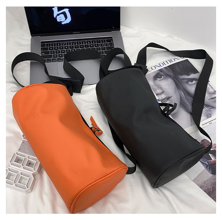 Whatna 3wayミニショルダーバッグ メンズ レディース ボディーバッグ 胸バッグ 横型 ショルダーミニポーチ ナイロン 防水 軽量 小型 小さめメッセンジャーバッグ 斜め掛け ビジネス バッグ 通学 通勤鞄 自転車鞄 かばん男性用 黒 (3139) 2