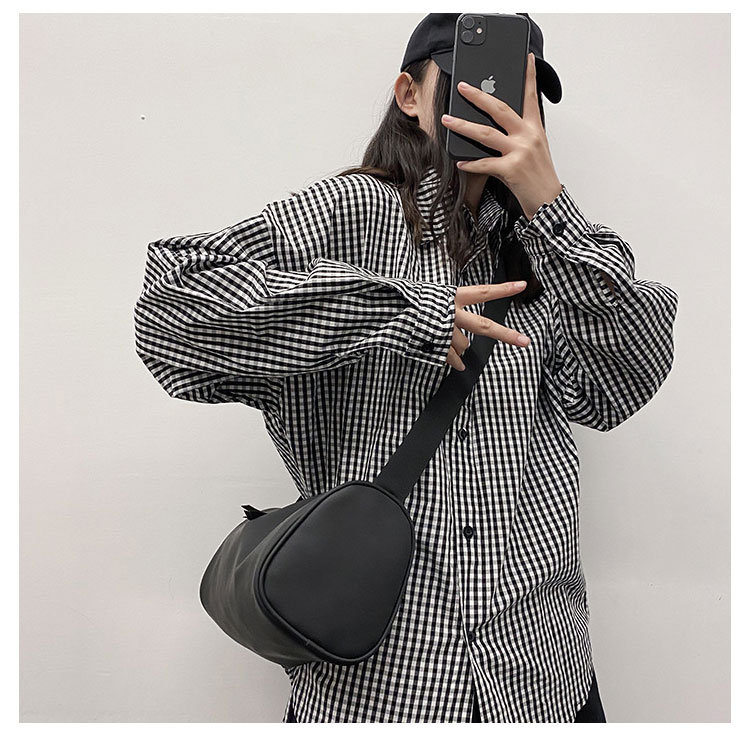 Whatna 3wayミニショルダーバッグ メンズ レディース ボディーバッグ 胸バッグ 横型 ショルダーミニポーチ ナイロン 防水 軽量 小型 小さめメッセンジャーバッグ 斜め掛け ビジネス バッグ 通学 通勤鞄 自転車鞄 かばん男性用 黒 (3139) 11