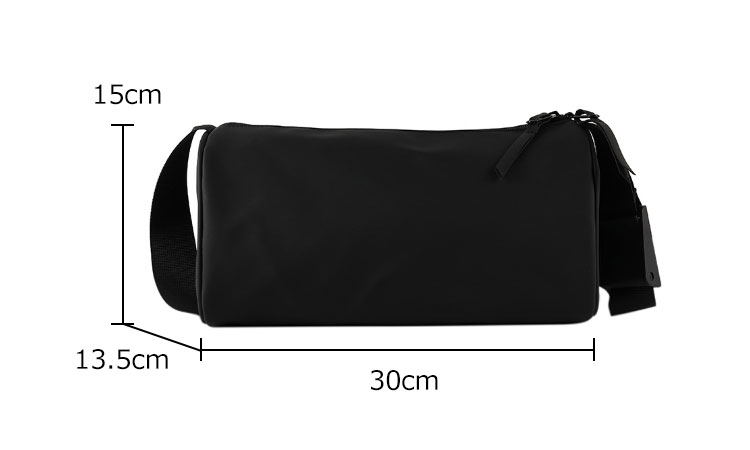 Whatna 3wayミニショルダーバッグ メンズ レディース ボディーバッグ 胸バッグ 横型 ショルダーミニポーチ ナイロン 防水 軽量 小型 小さめメッセンジャーバッグ 斜め掛け ビジネス バッグ 通学 通勤鞄 自転車鞄 かばん男性用 黒 (3139) 6