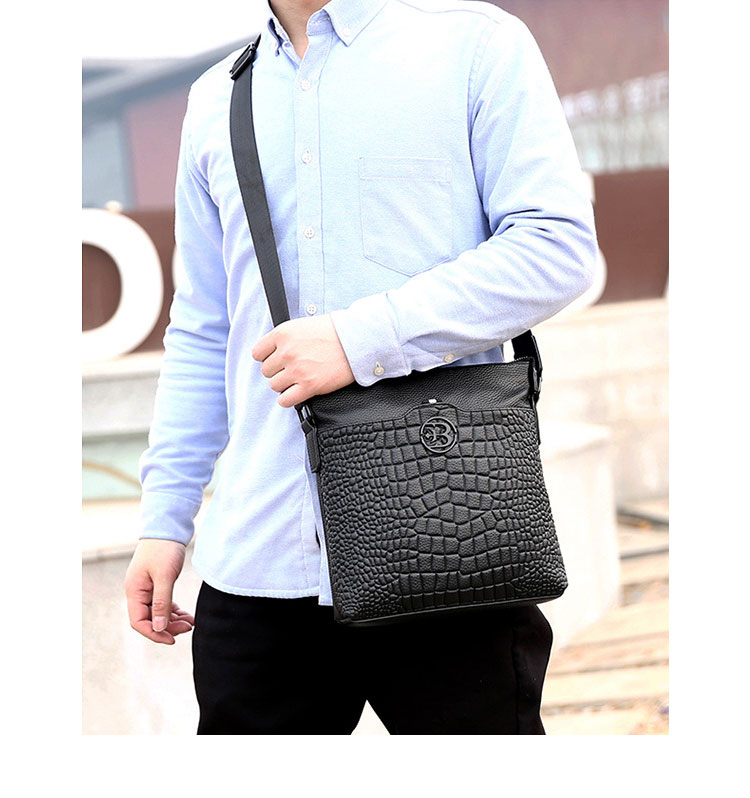 Whatna 牛革 ショルダーバッグ メンズ ポシェットポお財布 メンズビジネスかばん斜めがけ 小さめメッセンジャーバッグ 斜め掛け 通勤 FDK66215 9