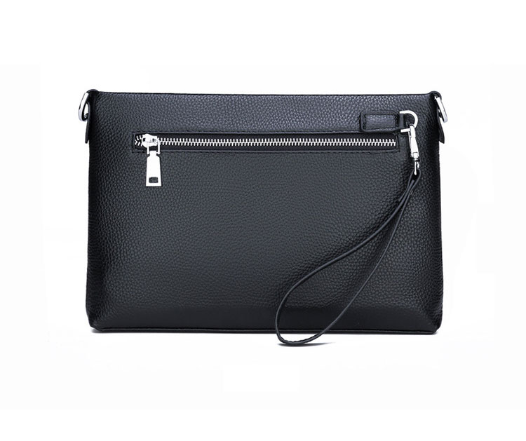 Whatna 2way 牛革 セカンド バッグ メンズ クラッチ バッグ 小さい ショルダーベルト付属 カード6枚収納 クラッチ ショルダー 結婚式 バッグ ビジネス フォーマル 冠婚葬祭 バッグ紳士用-4