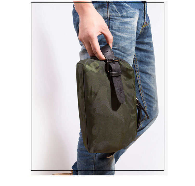 Whatna 2way ミニセカンドバッグ メンズ クラッチ バッグ 6枚カード収納 防水高密度オックスフォードx牛革 カジュアル フォーマル 冠婚葬祭 結婚式 バッグ紳士用 男性用 黒 青 グレー114-11