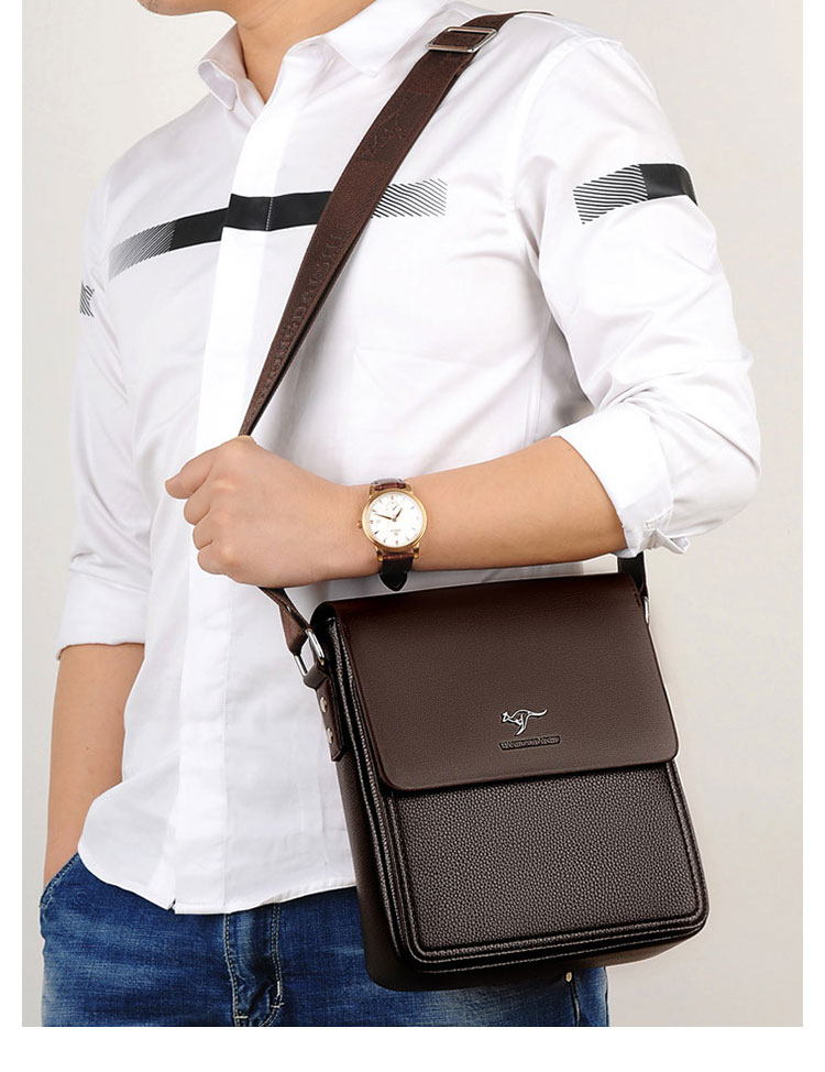 Whatna ショルダーバッグ メンズ メッセンジャーバッグ 大容量 盗難防止 皮革 9.7インチIPAD収納可 サイズ 収納 通勤鞄 軽量 実用 (TH6550-2)-11