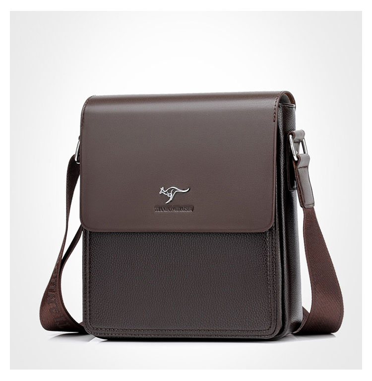 Whatna ショルダーバッグ メンズ メッセンジャーバッグ 大容量 盗難防止 皮革 9.7インチIPAD収納可 サイズ 収納 通勤鞄 軽量 実用 (TH6550-2)-2