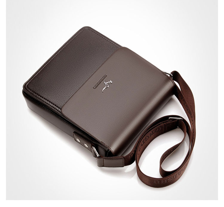 Whatna ショルダーバッグ メンズ メッセンジャーバッグ 大容量 盗難防止 皮革 9.7インチIPAD収納可 サイズ 収納 通勤鞄 軽量 実用 (TH6550-2)-5