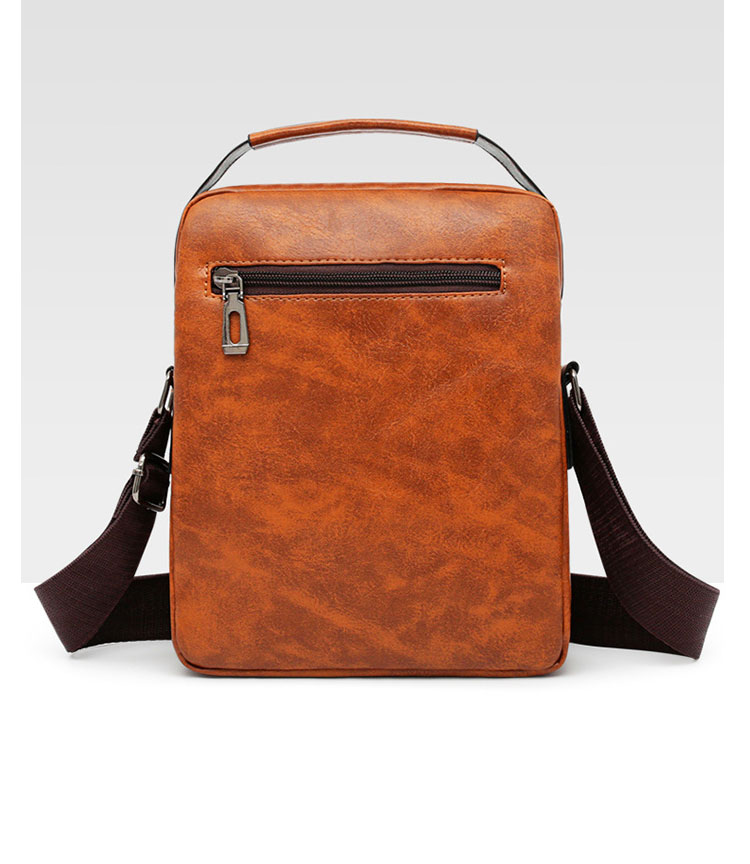 Whatna ショルダーバッグ メンズ 2way 斜め掛け 手提げ 厚手 皮革 レザー 縦型 小さめ メッセンジャーバッグ 通学 通勤バッグ hs- 1606-4
