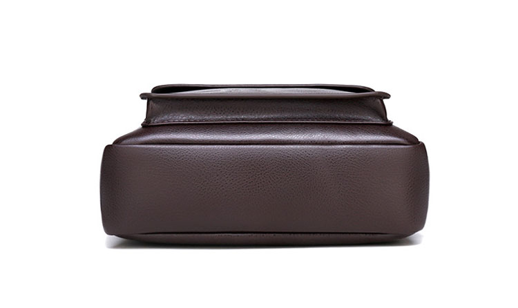 Whatna ミニショルダーバッグ メンズ ポシェット肩掛け 縦型 ショルダーミニポーチ 革 軽量 小型 人気型 小さめメッセンジャーバッグ斜め掛け ビジネス  実用  ブラウン 黒 (hs-1604)-5