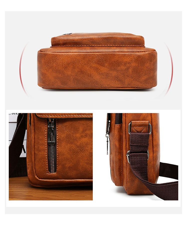 Whatna ショルダーバッグ メンズ 2way 斜め掛け 手提げ 厚手 皮革 レザー 縦型 小さめ メッセンジャーバッグ 通学 通勤バッグ hs- 1606-9