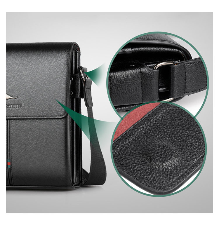 Whatna 革 フラップ ショルダーバッグ メンズ  3室仕切 盗難防止 ipad 10.5 収納可 縦型  ビジネスかばん斜めがけ メッセンジャーバッグ 通勤バッグ  紳士用 男性用 hs-1602-10