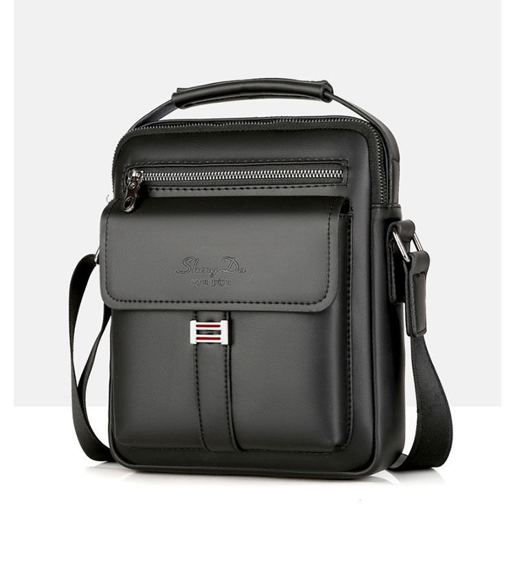 Whatna 牛革 ショルダーバッグ メンズ 2way 斜め掛け 手提げバッグ ポシェットポ  ipad9.7収納可 通学 通勤バッグ 肩掛けバッグ  プレゼント男性 黒 6128-3