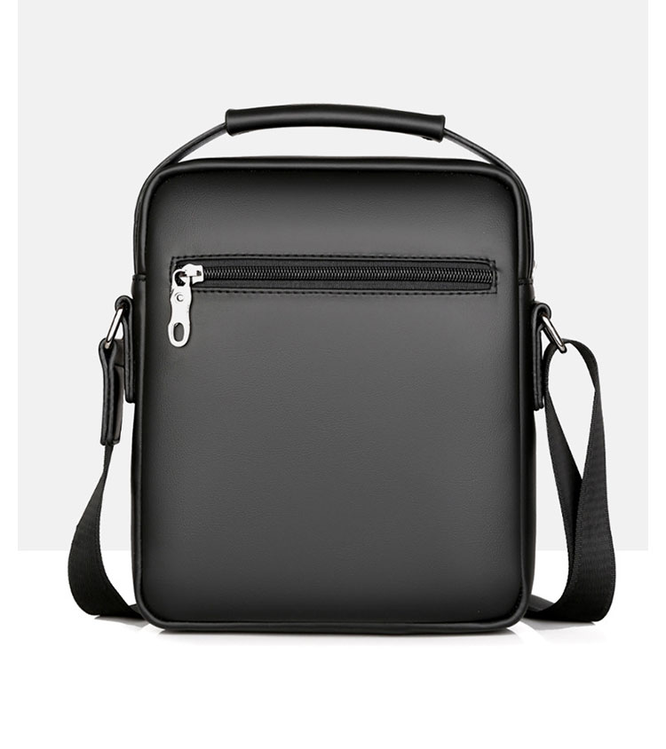 Whatna 牛革 ショルダーバッグ メンズ 2way 斜め掛け 手提げバッグ ポシェットポ  ipad9.7収納可 通学 通勤バッグ 肩掛けバッグ  プレゼント男性 黒 6128-5