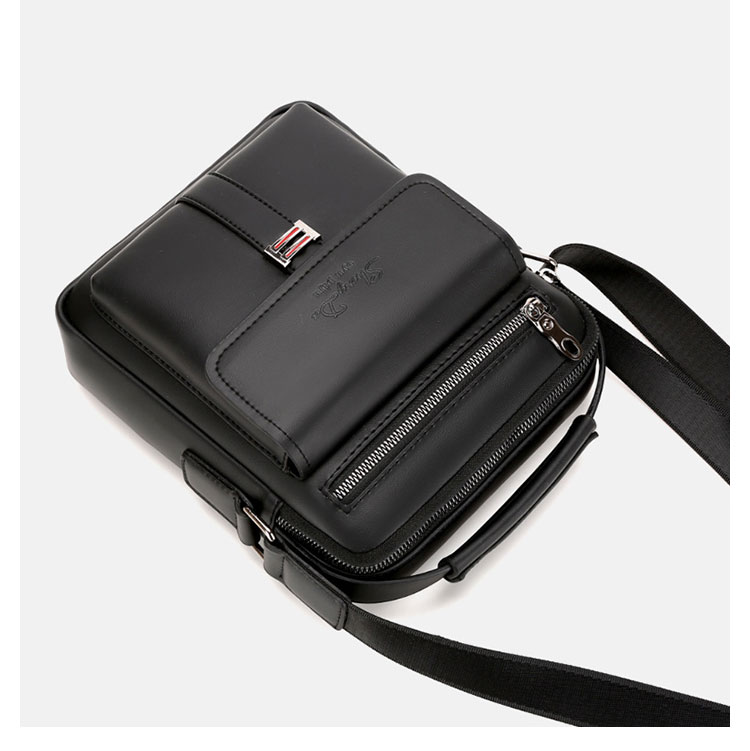 Whatna 牛革 ショルダーバッグ メンズ 2way 斜め掛け 手提げバッグ ポシェットポ  ipad9.7収納可 通学 通勤バッグ 肩掛けバッグ  プレゼント男性 黒 6128-6