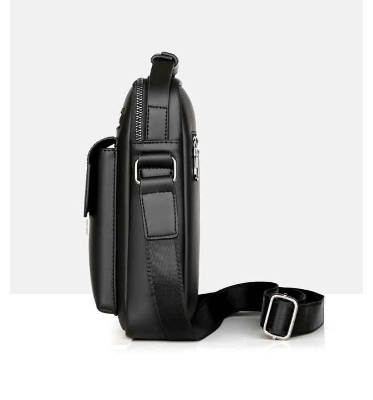 Whatna 牛革 ショルダーバッグ メンズ 2way 斜め掛け 手提げバッグ ポシェットポ  ipad9.7収納可 通学 通勤バッグ 肩掛けバッグ  プレゼント男性 黒 6128-4