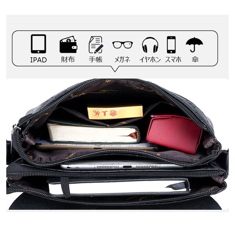 Whatna 革 フラップ ショルダーバッグ メンズ 3室仕切 盗難防止 ipad 10.5 収納可 縦型 メンズ ビジネスかばん斜めがけ 小さめメッセンジャーバッグ 斜め掛け通学通勤バッグ 肩掛けバッグ 紳士用 男性用（920）-8