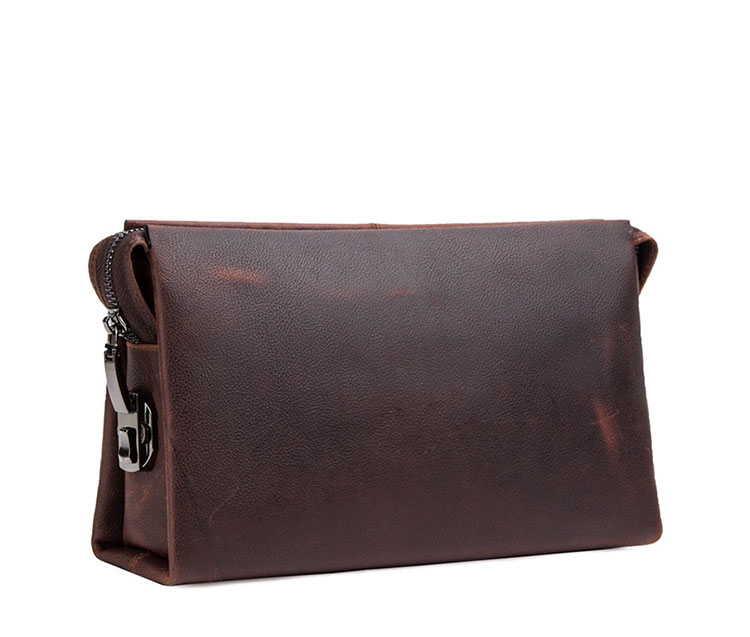 Whatna 天然 牛革 セカンドバッグ メンズ バッグ クラッチ バッグ 小さい パスワードロックボタン付 3室仕切 カード6枚収納可厚手 本 革 レザー 結婚式 バッグ フォーマル ビジネス 冠婚葬祭 バッグ 男性用 紳士用 （MC1011）-1