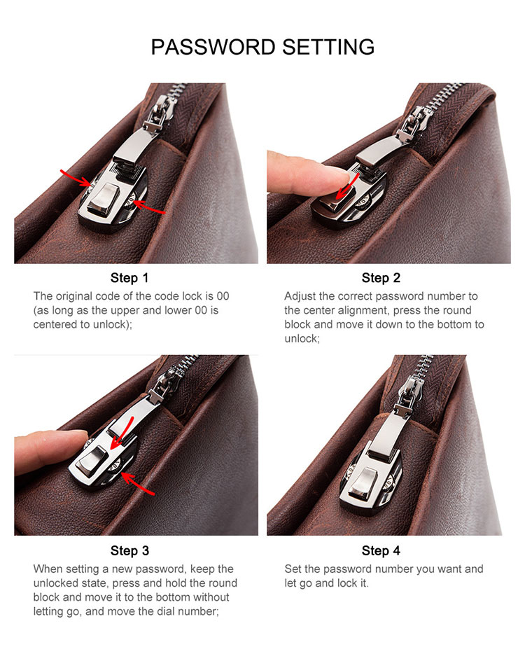 Whatna 天然 牛革 セカンドバッグ メンズ バッグ クラッチ バッグ 小さい パスワードロックボタン付 3室仕切 カード6枚収納可厚手 本 革 レザー 結婚式 バッグ フォーマル ビジネス 冠婚葬祭 バッグ 男性用 紳士用 （MC1011）-6