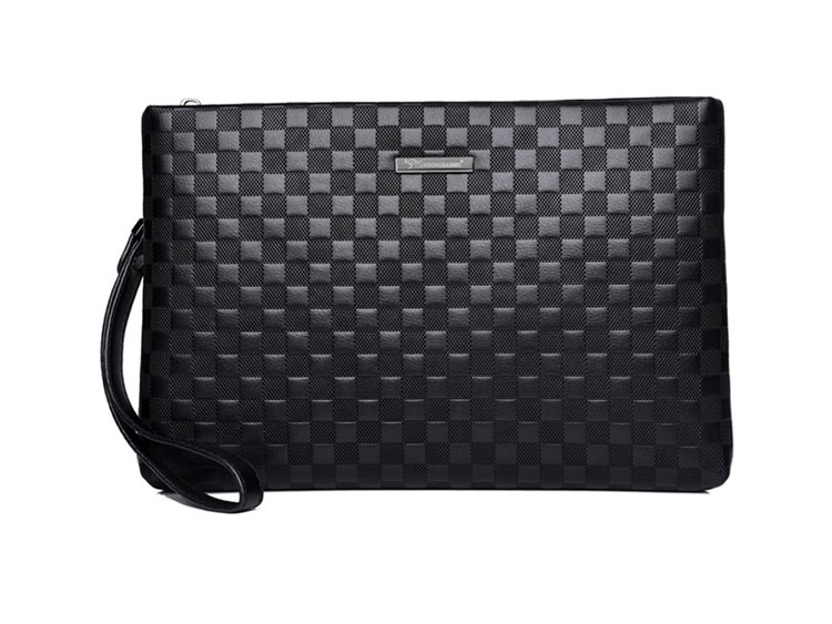 Whatna 2way 革 セカンドバッグ メンズ クラッチ バッグA4 10.5インチのipadpro収納可 6枚カード収納 小銭入 カジュアル フォーマル 冠婚葬祭 結婚式 バッグ紳士用 男性用 黑-2