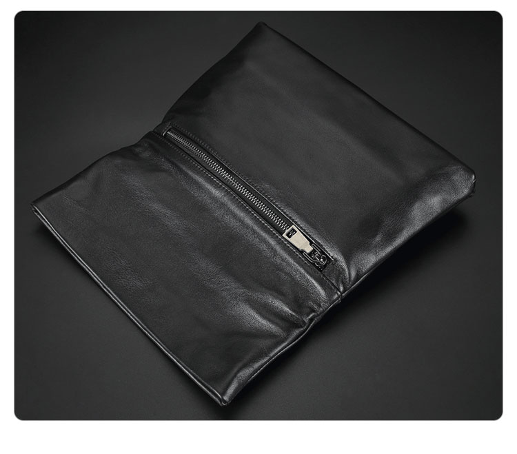 Whatna天 然 牛革 口折れ セカンドバッグ メンズ クラッチ バッグ小きめ B5サイズ ipad10.5収納可 防水 耐磨耗 結婚式 披露宴 バッグ カジュアルフォーマル ビジネス 冠婚葬祭 バッグ 男性用 紳士用 黒 1916-4