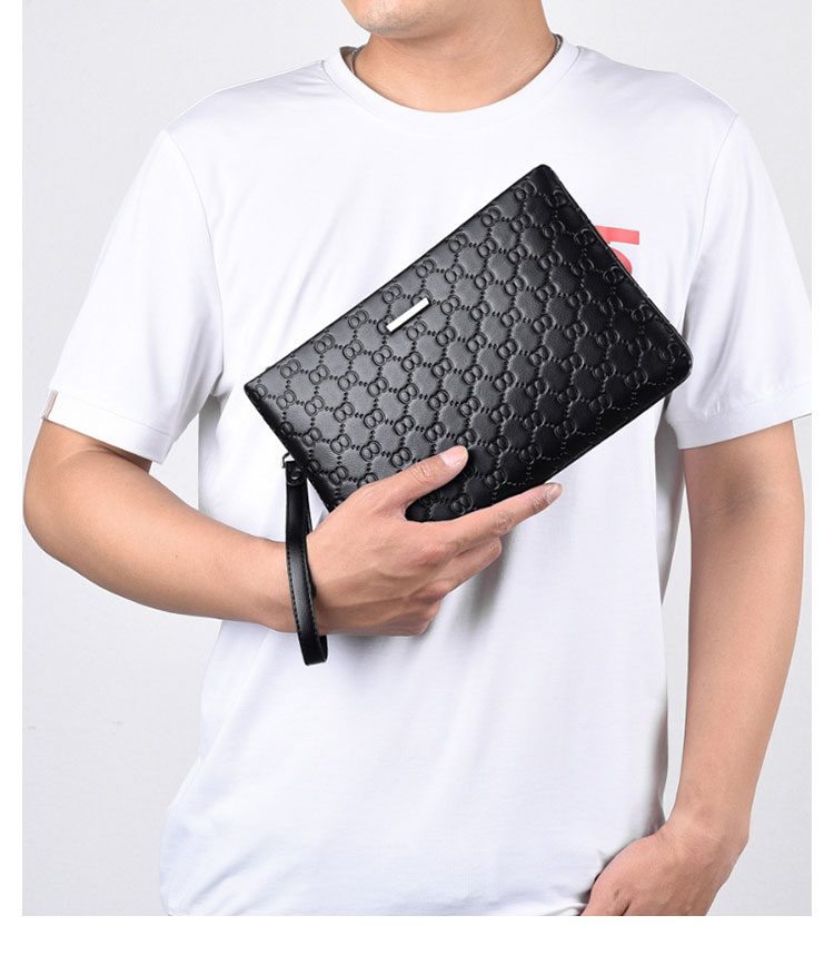 Whatna 2way 革 セカンドバッグ メンズ クラッチ バッグA4 10.5インチのipadpro収納可 6枚カード収納 小銭入 カジュアル フォーマル 冠婚葬祭 結婚式 バッグ紳士用 男性用 黑-11