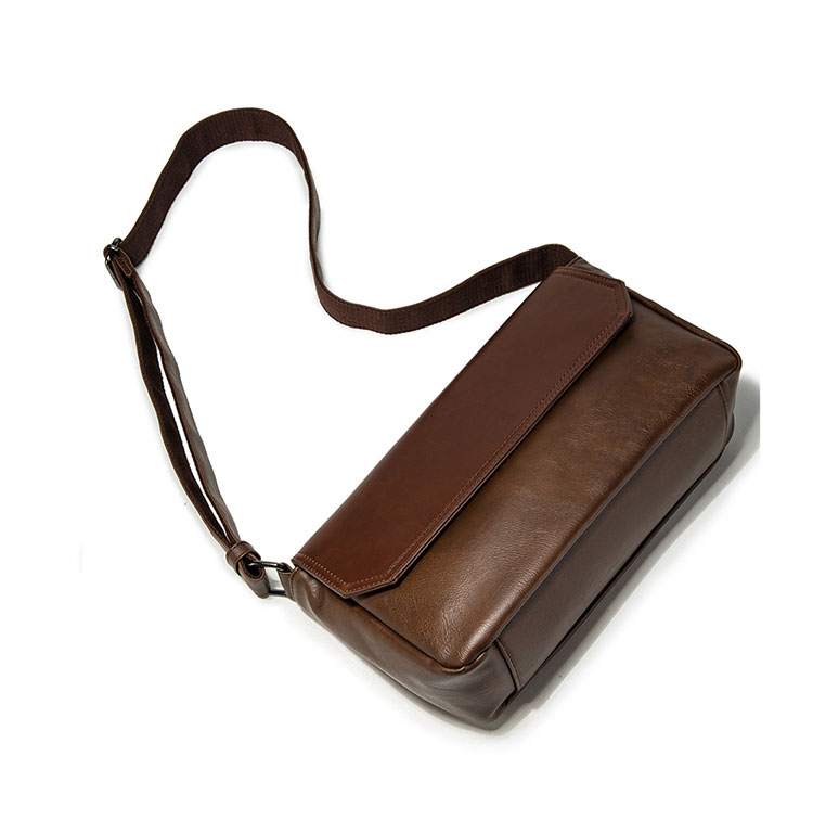 Whatnaミニショルダーバッグ 横型 メンズ ポシェット ショルダーミニポーチ 革 軽量 小型 人気型 耐久性 小さめメッセンジャーバッグ斜め掛け ビジネス 通学 通勤鞄 軽量 実用 自転車 鞄 かばん男性用 紳士用 黒 (3952)-5