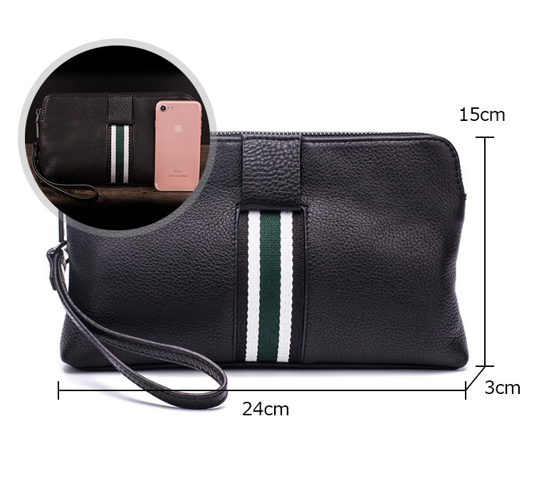 Whatna 天然 牛革 ミニセカンドバッグ メンズ バッグ 6枚カード収納 小さめ クラッチバッグ 本 革 レザー 結婚式 バッグ フォーマル ビジネス 冠婚葬祭 バッグ 男性用 紳士用 3016-6