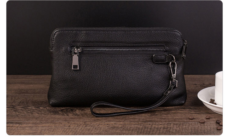 Whatna 天然 牛革 ミニセカンドバッグ メンズ バッグ 6枚カード収納 小さめ クラッチバッグ 本 革 レザー 結婚式 バッグ フォーマル ビジネス 冠婚葬祭 バッグ 男性用 紳士用 3016-3