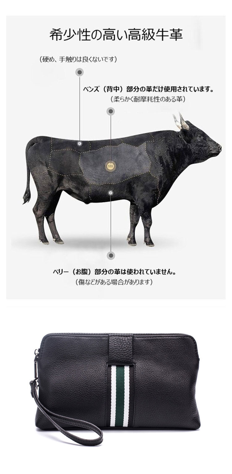 Whatna 天然 牛革 ミニセカンドバッグ メンズ バッグ 6枚カード収納 小さめ クラッチバッグ 本 革 レザー 結婚式 バッグ フォーマル ビジネス 冠婚葬祭 バッグ 男性用 紳士用 3016-11