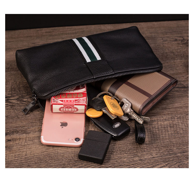 Whatna 天然 牛革 ミニセカンドバッグ メンズ バッグ 6枚カード収納 小さめ クラッチバッグ 本 革 レザー 結婚式 バッグ フォーマル ビジネス 冠婚葬祭 バッグ 男性用 紳士用 3016-7