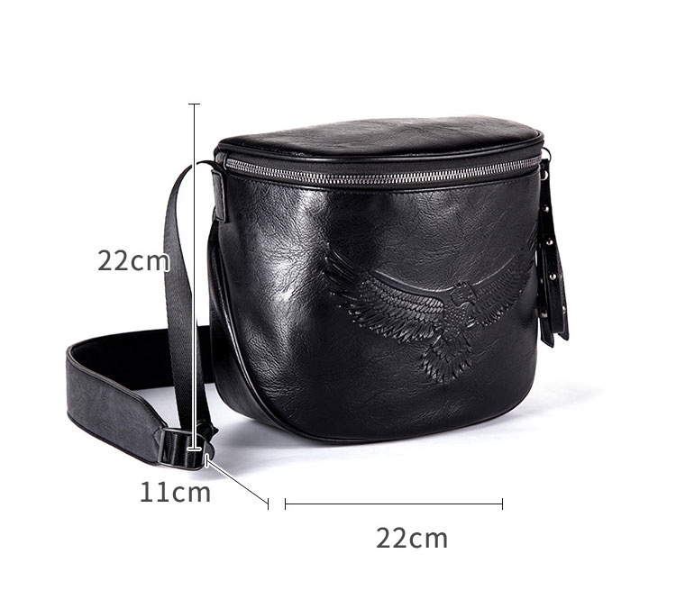 Whatna ミニショルダーバッグ 横型 メンズ ポシェット ショルダーミニポーチ 革 軽量 小型 人気型 耐久性 小さめメッセンジャーバッグ斜め掛け ビジネス 通学 通勤鞄 軽量 実用 自転車 鞄 かばん男性用 紳士用 黒 (2777)-3