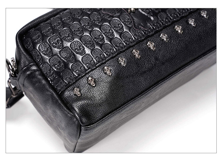 Whatna ミニショルダーバッグ メンズ ポシェット 横型 ショルダーミニポーチ 革 軽量 小型 人気型 耐久性 小さめメッセンジャーバッグ斜め掛け ビジネス 通学 通勤鞄 軽量 実用 自転車 かばん男性用 黒 (YH3027)-7