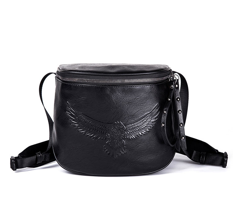 Whatna ミニショルダーバッグ 横型 メンズ ポシェット ショルダーミニポーチ 革 軽量 小型 人気型 耐久性 小さめメッセンジャーバッグ斜め掛け ビジネス 通学 通勤鞄 軽量 実用 自転車 鞄 かばん男性用 紳士用 黒 (2777)-1