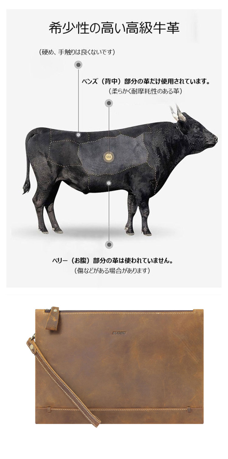 Whatna 2way 天然 牛革 セカンドバッグ メンズ クラッチ バッグ小きめ A4サイズ ipad10.5収納 本革 防水 耐磨耗 結婚式 披露宴 バッグ カジュアルフォーマル ビジネス 冠婚葬祭 バッグ 男性用 紳士用 黒 H200401-8