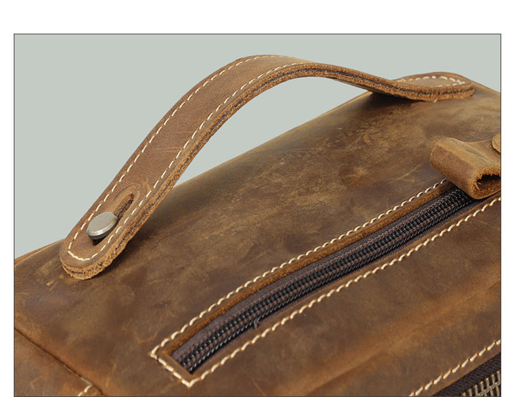 Whatna 2way 天然 牛革 ミニセカンドバッグ メンズ クラッチ バッグ 小きめ 本革 防水 耐磨耗 結婚式 披露宴 バッグ カジュアルフォーマル ビジネス 冠婚葬祭 バッグ 男性用 紳士用 ブラウン H200403-8