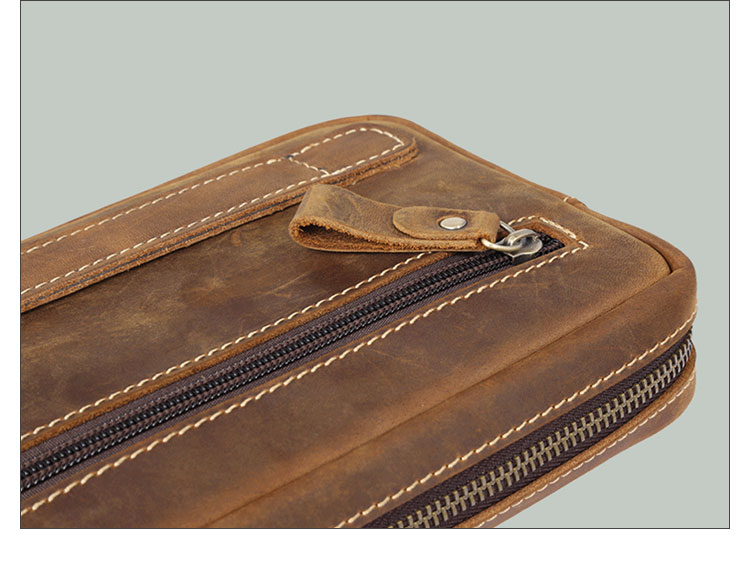 Whatna 2way 天然 牛革 ミニセカンドバッグ メンズ クラッチ バッグ 小きめ 本革 防水 耐磨耗 結婚式 披露宴 バッグ カジュアルフォーマル ビジネス 冠婚葬祭 バッグ 男性用 紳士用 ブラウン H200403-10