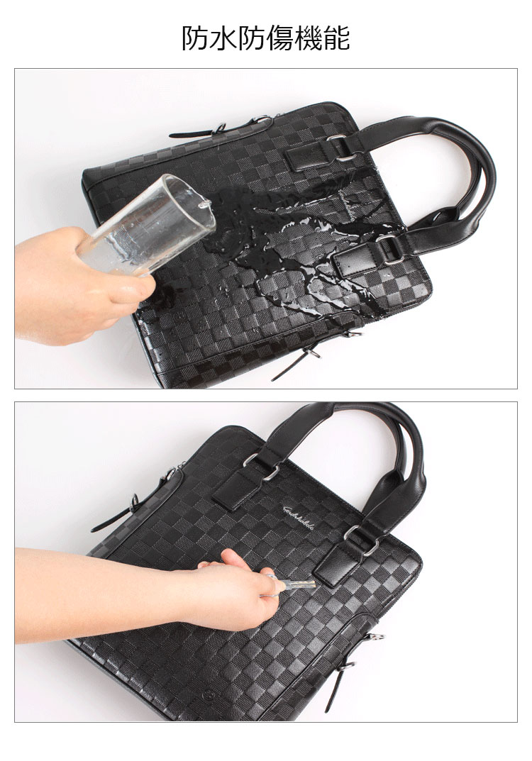 Whatna 牛革 ビジネス バッグメンズ 2way ショルダー 手提げ 本革  ブリーフケース 14インチPC対応 旅行 出張 通勤 通学 就活 面接 バッグ かばん 男性用 3314-9