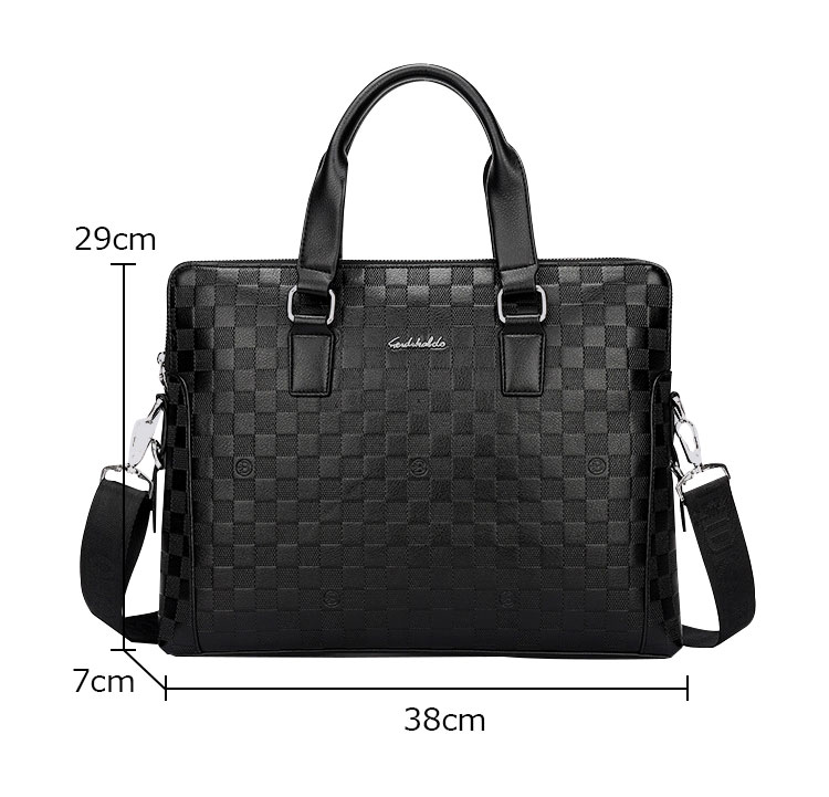 Whatna 牛革 ビジネス バッグメンズ 2way ショルダー 手提げ 本革  ブリーフケース 14インチPC対応 旅行 出張 通勤 通学 就活 面接 バッグ かばん 男性用 3314-7