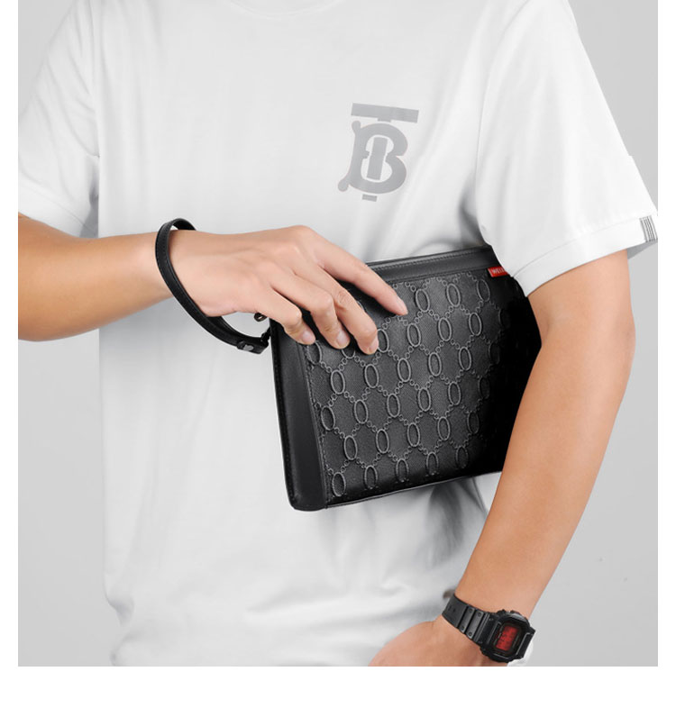 Whatna 2way 革 セカンドバッグ メンズ クラッチ バッグ9.7インチのipad収納可 6枚カード収納 小銭入 カジュアル フォーマル 冠婚葬祭 結婚式 バッグ紳士用 男性用 黑 W202-10