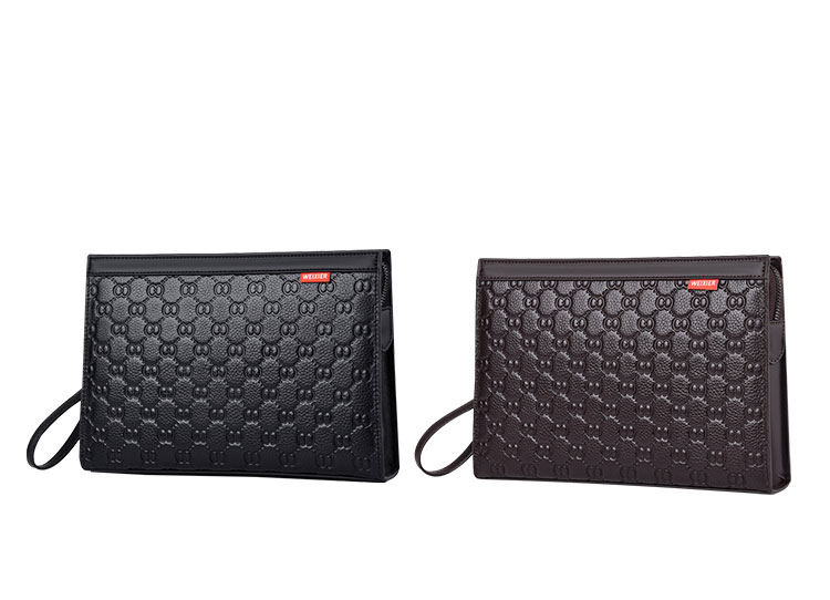 Whatna 2way 革 セカンドバッグ メンズ クラッチ バッグ9.7インチのipad収納可 6枚カード収納 小銭入 カジュアル フォーマル 冠婚葬祭 結婚式 バッグ紳士用 男性用 黑 W201-1