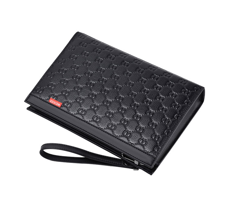 Whatna 2way 革 セカンドバッグ メンズ クラッチ バッグ9.7インチのipad収納可 6枚カード収納 小銭入 カジュアル フォーマル 冠婚葬祭 結婚式 バッグ紳士用 男性用 黑 W201-5