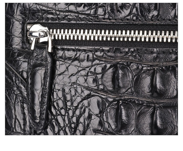 Whatna ワニ革 本革 ショルダーバッグ メンズ ポシェットポお財布 8枚カード収納 メッセンジャーバッグ 縦型 小さめ ビジネスバッグクロコダイル革 本皮 通勤 通学 斜めがけバッグ かばん男性用 ブラウン 黒（1108）-11